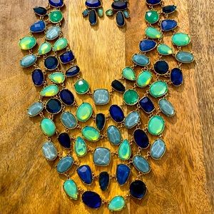 Ralph Lauren Designer Necklace and earrings.